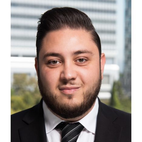 Narek in a striped tie