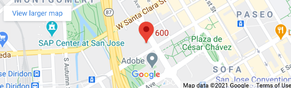 map of San Jose location